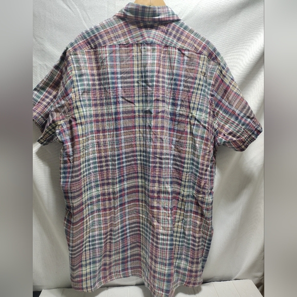 Proper Cloth Flannel Shirt Mens Medium Plaid Button Down Shirt Button Down 2XL - Picture 3 of 9